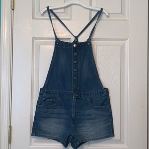 American Eagle Outfitters Denim Overall Shorts